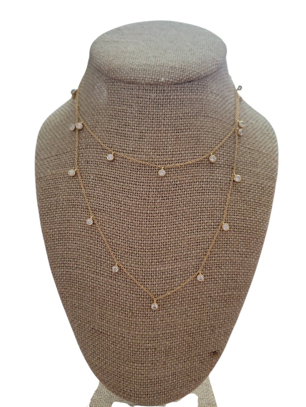 NWT Dean Davidson Orsay Station Gold Tone Necklace